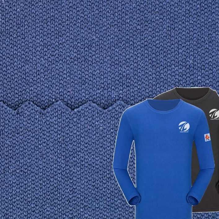 UL Certified CFR07K Cotton Flame Retardant Knitted Interlock Fabric