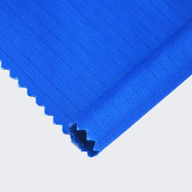 Conductive fiber in anti-static fabrics
